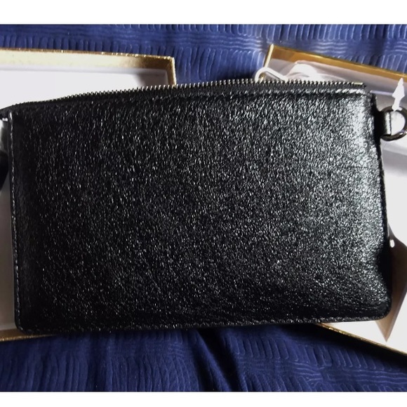 Vintage Metallic Black Michael Kors wristlet - Picture 8 of 15